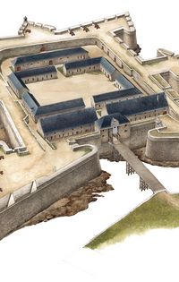 Restitution de la citadelle au XVIIe siècle 
