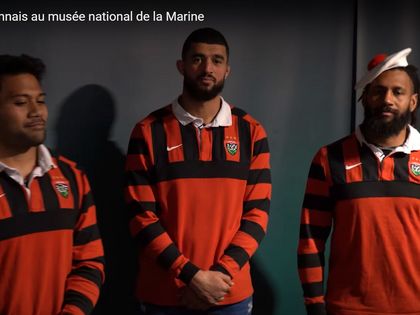 Le Rugby Club Toulonnais en visite au musée national de la Marine à Toulon