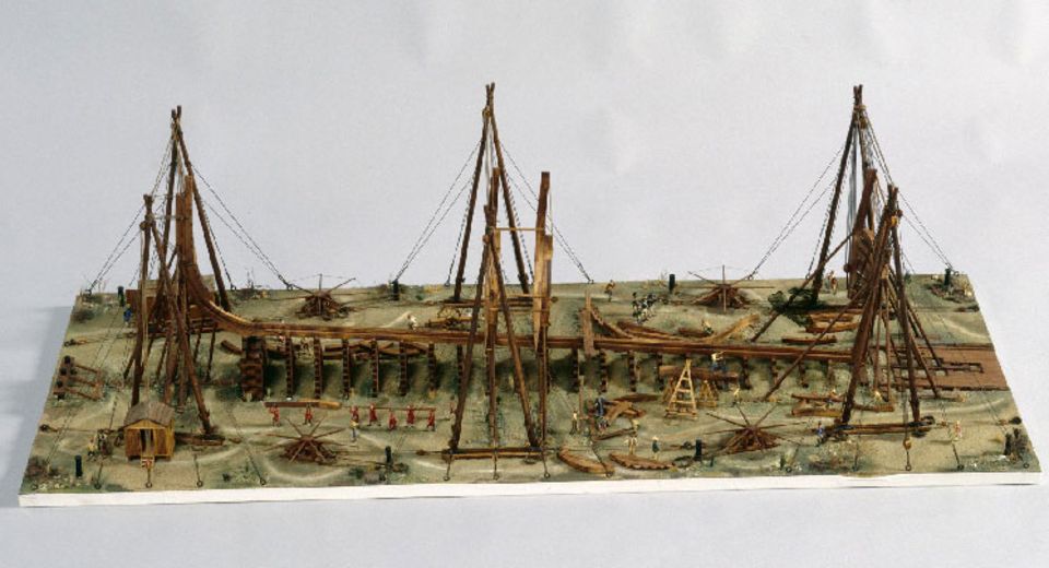 Diorama : Chantier de construction d’un vaisseau de 118 canons